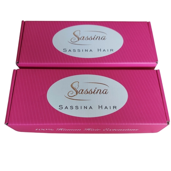 Sassina 100% Remy Human Hair Extensions Brown flowing Into Ginger 12" - Picture 11 of 14